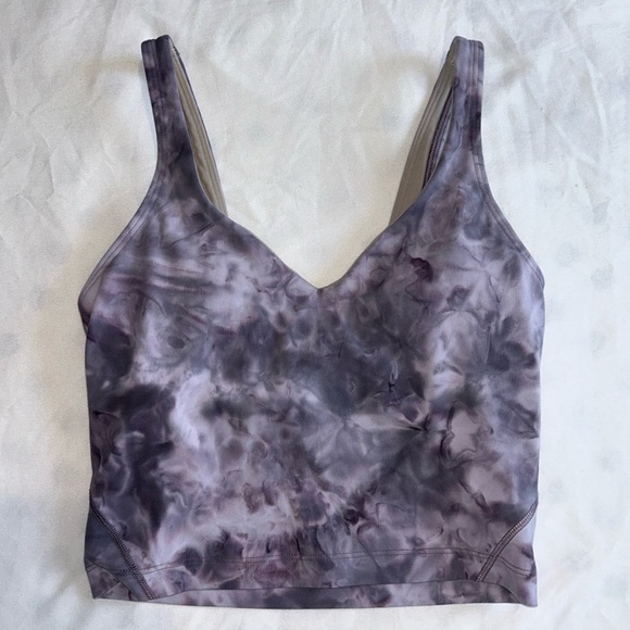 Lululemon align tank - size 2, purple tie dye, with padding, no signs of wear! - Picture 1 of 3